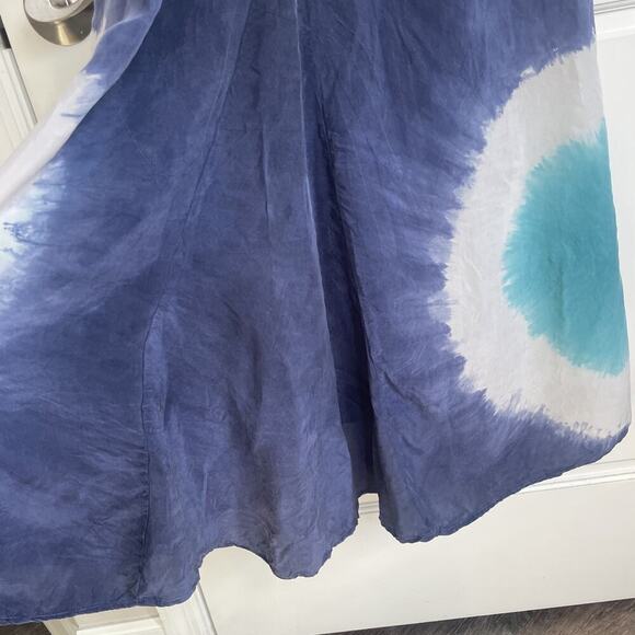 C & C California Women's Tie Dye Maxi Dress Size S Boho Flowy Beach Coastal - Picture 10 of 16